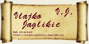 Vlajko Jaglikić vizit kartica